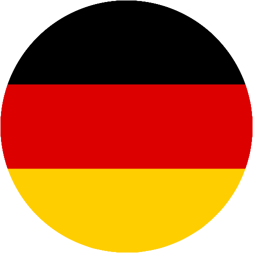 Deutsche Flagge in rund